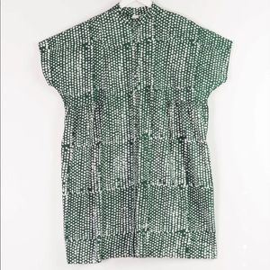 Osei-Duro Bata Dress in Bullfrog By Moonlight